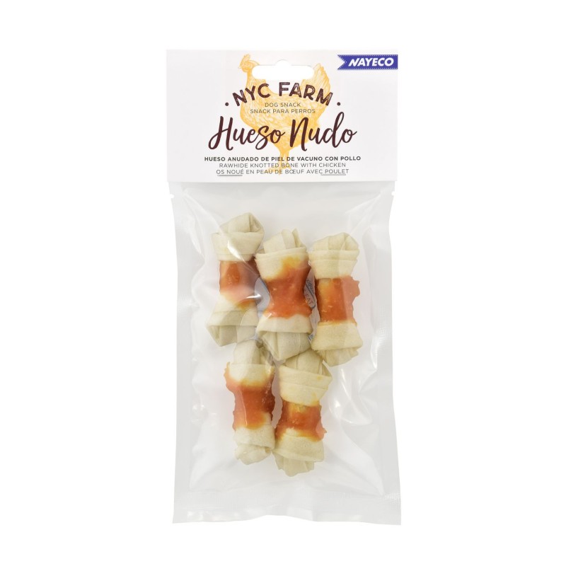 NYC FARM HUESO NUDO CON POLLO 6cm (5uds/bolsa)