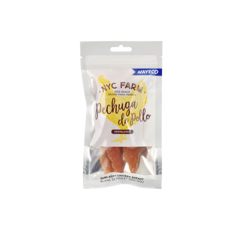 NYC FARM PECHUGA DE POLLO SEMIBLANDA 12cm 80gr