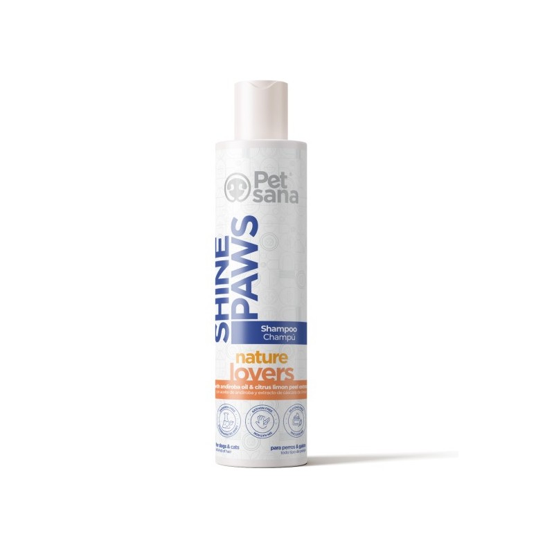 CHAMPU PET SANA SHINE PAWS REPELENTE INSECTOS NATURE LOVERS 300ml