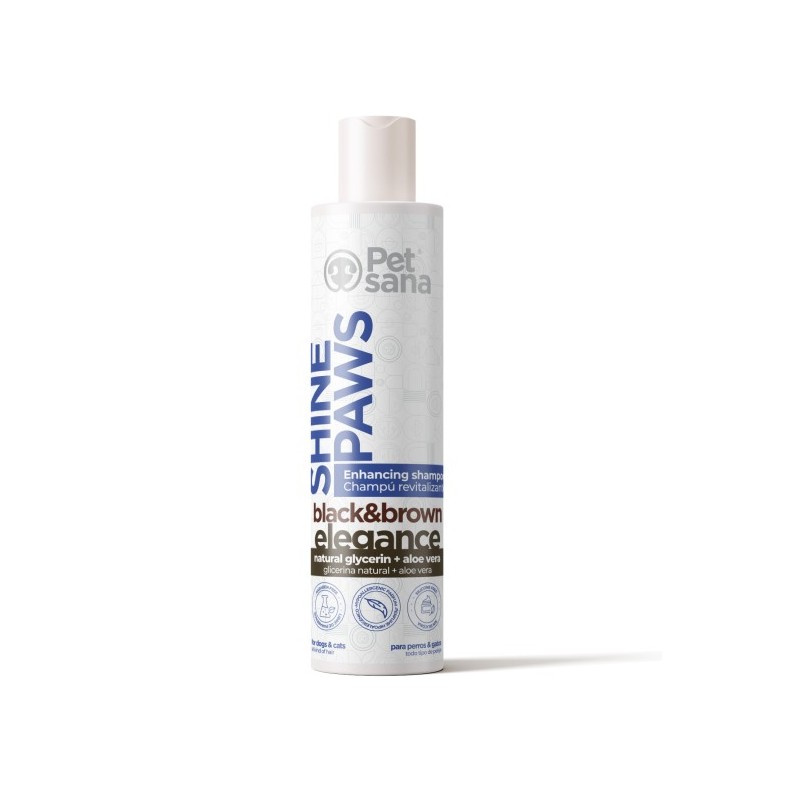 CHAMPU PET SANA SHINE PAWS BLACK&BROWN PELO NEGRO 300ml