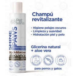CHAMPU PET SANA SHINE PAWS BLACK&BROWN PELO NEGRO 300ml