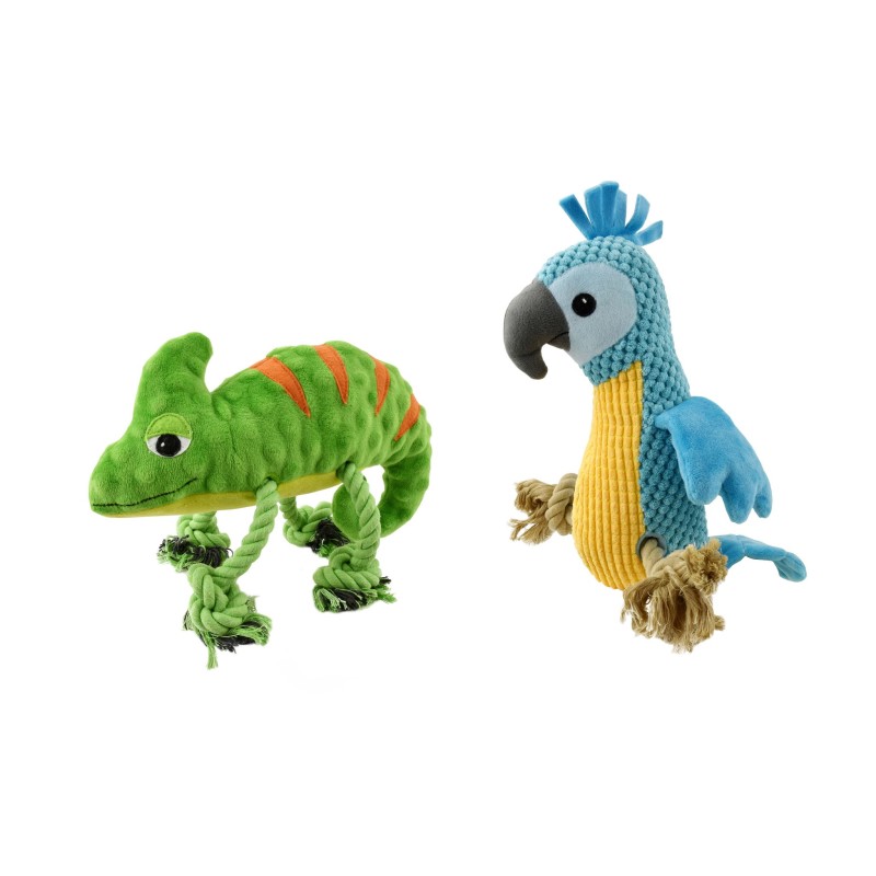 TROPICAL ANIMALS CON CUERDA DENTAL 32cm (UMV 2UDS.)