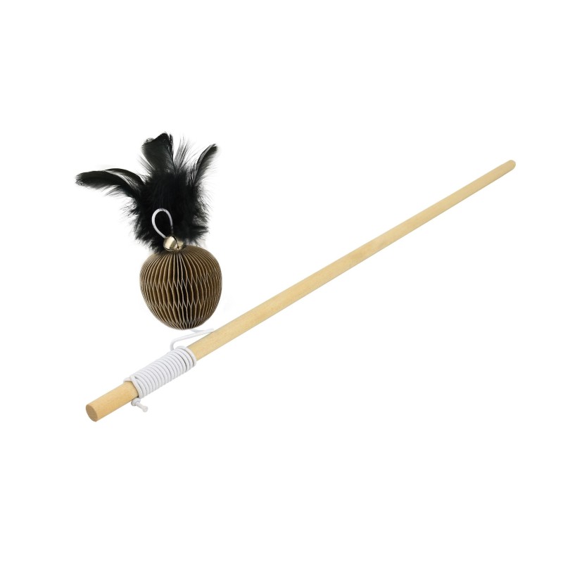VARA CON PELOTA DE CARTON Y PLUMA (UMV 3uds.)