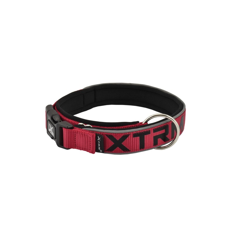 COLLAR X-TRM NEON FLASH ROJO/NEGRO 15MM X 28-35CM