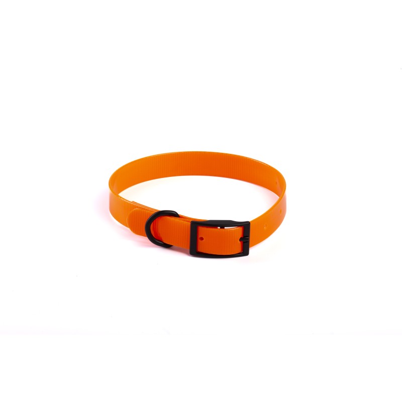 LEO PET  COLLAR REFLECTANTE BIOTHENE 2,5X60cm NARANJA NEON