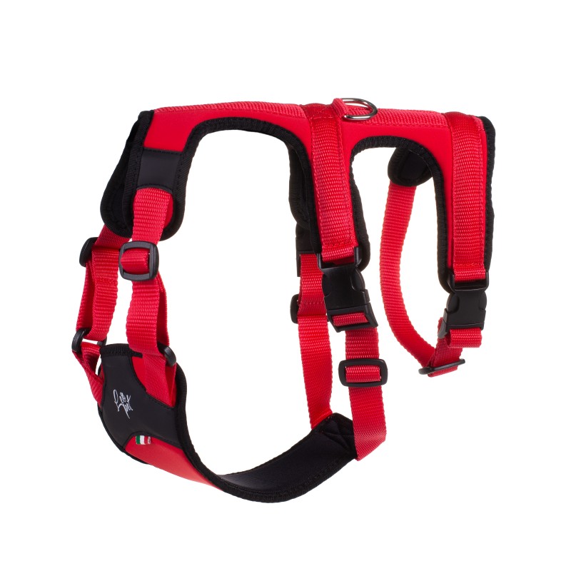 LEO PET  ARNES ANTIESCAPE POLY/LYCRA/PU TALLA 1 45-55cm ROJO