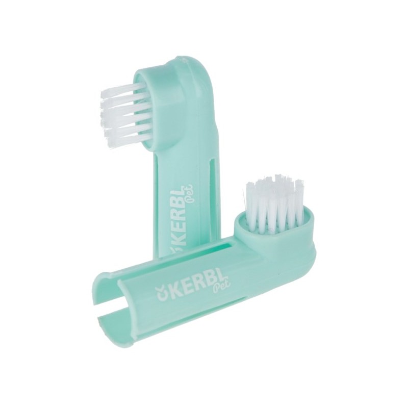 LEO PET  CEPILLO DE DIENTES APLICABLE EN EL DEDO 2 PIEZAS 6cm