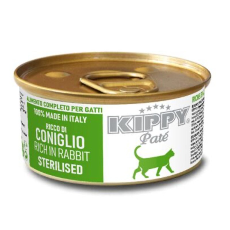 KIPPY PATE GATO ADULTO LATA CONEJO 85gr (24 uds)