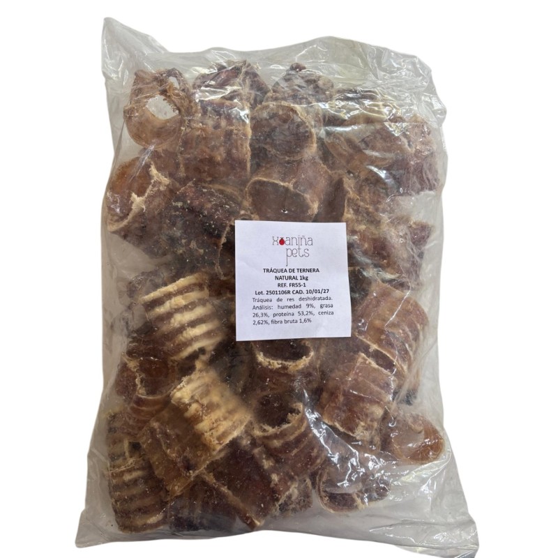 FRESH RAW TRAQUEA DE TERNERA 5/7cm 1kg
