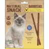 BOLSA NATURAL SNACK GATOS BARRITAS POLLO E HIGADO 4x5gr SAN DIMAS (24)
