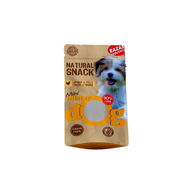 BOLSA NATURAL SNACK LAMINAS POLLO RAZAS PEQUEÑAS  35gr SAN DIMAS (15) NS