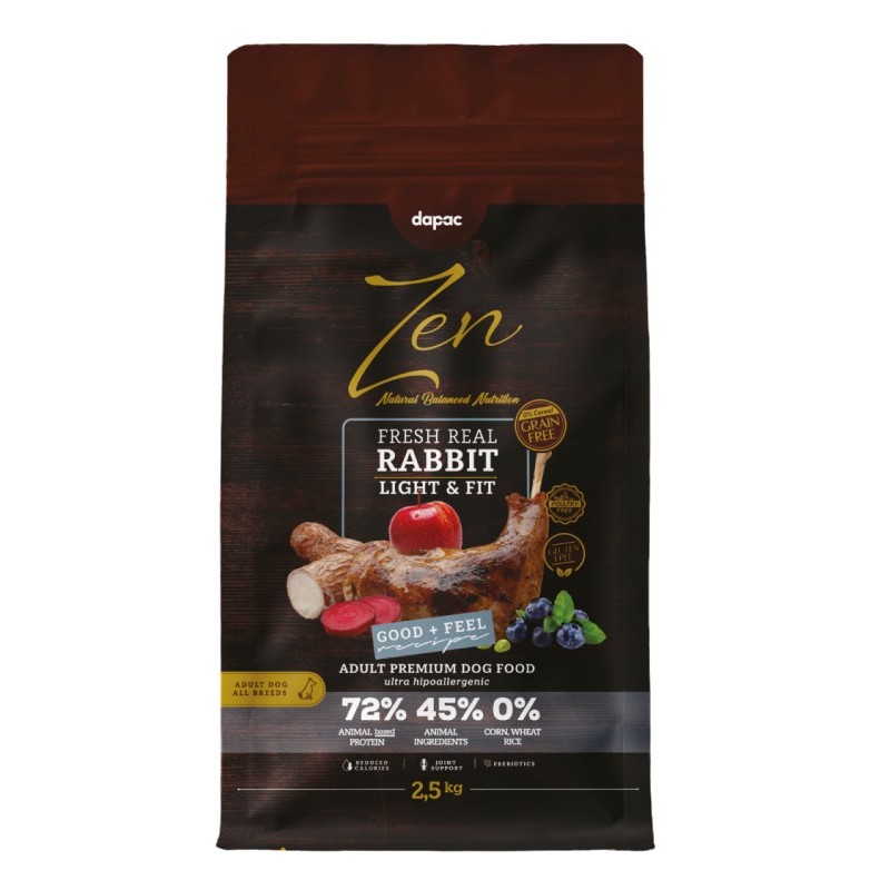 ZEN DOG GRAIN FREE RABBIT LIGHT&FIT ADULT 2,5 KG