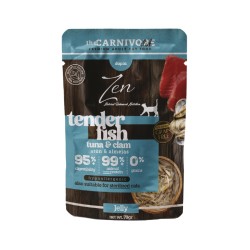 ZENCAT TENDER TUNA&CLAM (atun&almejas) 70gr. (caja/ 24 uds)