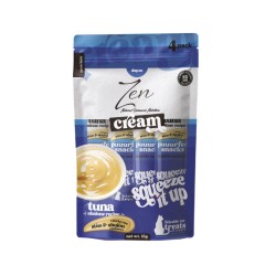 DISPLAY SNACK LIQUIDO ZEN CAT CREAM  ATUN&OREJA DE MAR . (10 bolsas)