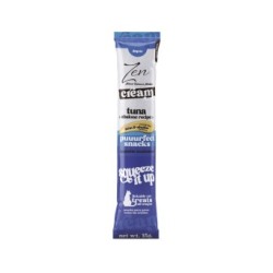 DISPLAY SNACK LIQUIDO ZEN CAT CREAM  ATUN&OREJA DE MAR . (10 bolsas)