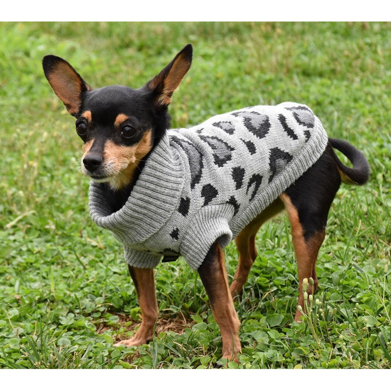 JERSEY PUNTO LEOPARD GRIS 20CM