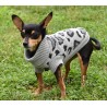 JERSEY PUNTO LEOPARD GRIS 45CM