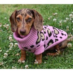 JERSEY PUNTO LEOPARD ROSA 45CM