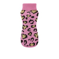 JERSEY PUNTO LEOPARD ROSA 45CM