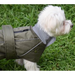 IMPERMEABLE VERDE-FOREST FORRO EXTRAIBLE 65CM
