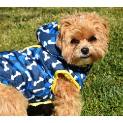 CHAQUETA CAPUCHA CAMUFLABONES AZUL  25CM