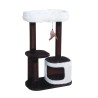 RASCADOR DORET CHOCOLATE Y CREMA 50x40x90CM