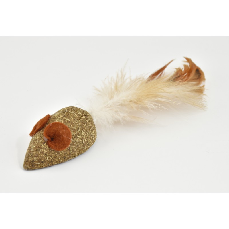 RATON CATNIP CON PLUMA 5cm (U.M.V 3uds)