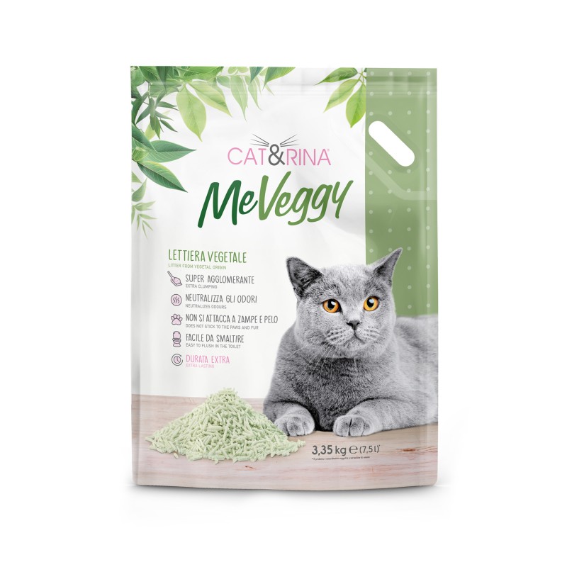 Arena vegetal CAT&RINA MEVEGGY 7,5 L 3350 G 7,5 L CLÁSICA