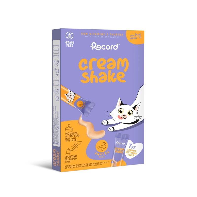 RECORD SNACK LIQUIDO PARA GATOS 7X12G PATO (12 uds/caja)