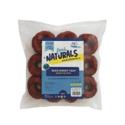Fresh Naturals duck donut 7.5cm Donut de pato 1,9kg