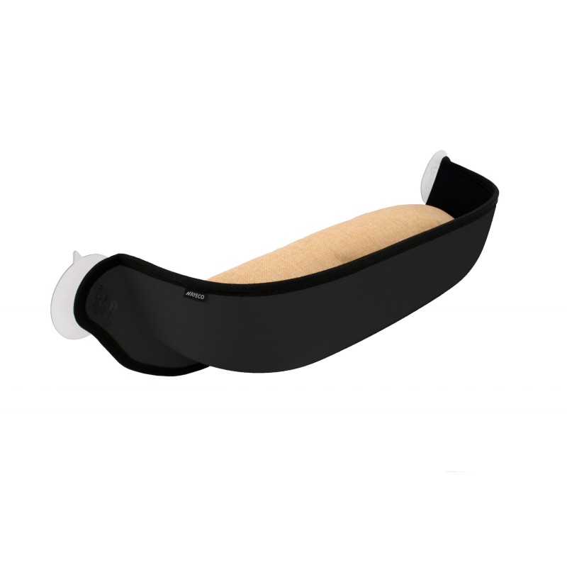 CAMA GATO CON VENTOSAS PARA VENTANA NEGRO 65*18*25cm