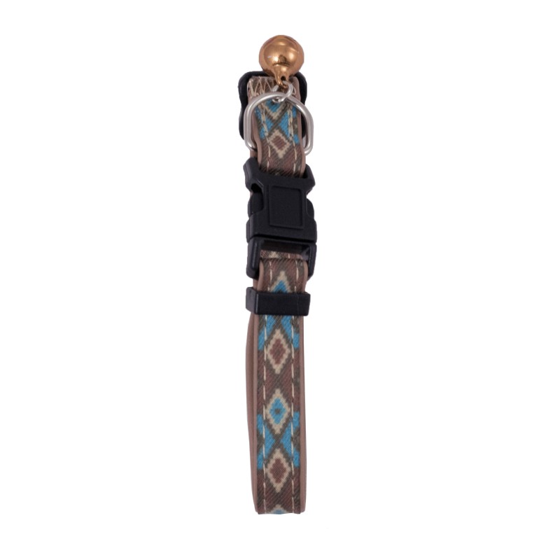COLLAR GATO ENVY KNITTING TURQUESA XS 10mm X 20-33cm NS