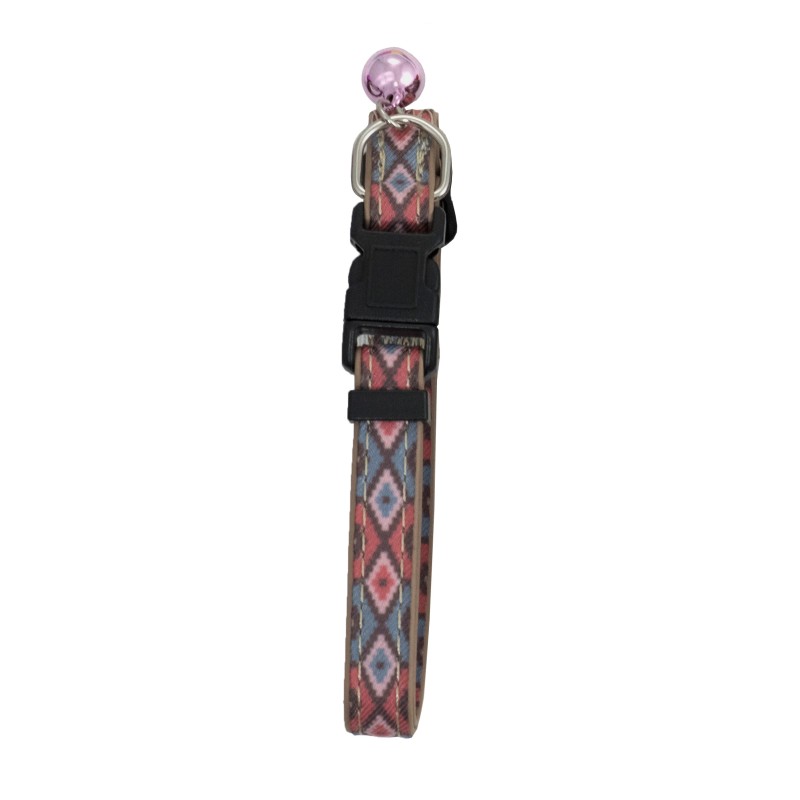 COLLAR GATO ENVY KNITTING SALMON XS 10mm X 20-33cm NS