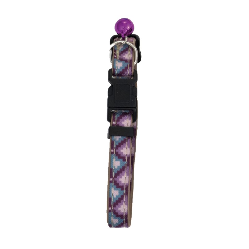 COLLAR GATO ENVY KNITTING LILA XS 10mm X 20-33cm NS