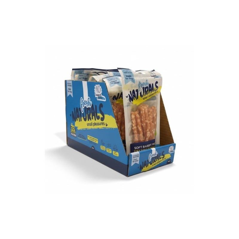 FRESH NATURALS SOFT RABITT RICE STICK SUAVE DE ARROZ Y CONEJO 90gr (10uds/caja)
