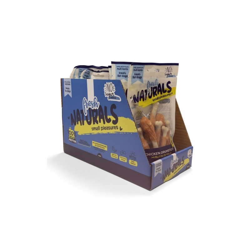 FRESH NATURALS CHICKEN LEG MUSLITOS DE POLLO 90gr (10uds/caja)