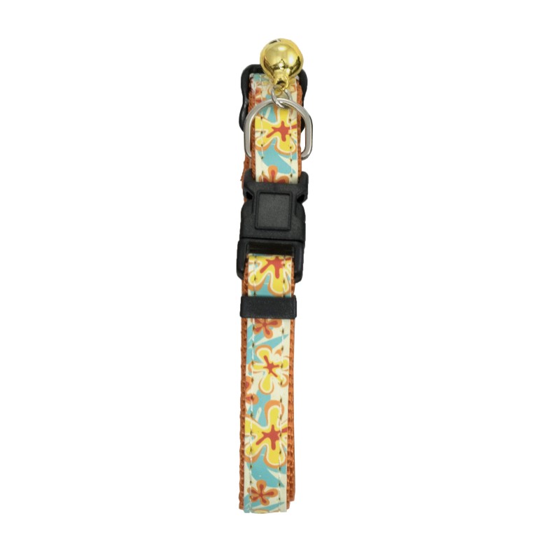 COLLAR GATO ENVY SPRING FUN AMARILLO GLOW XS 10mm X 20-33cm NS