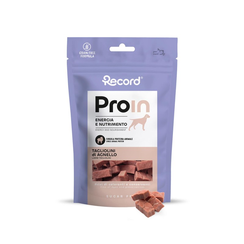 RECORD PROIN TALLARINES DE CORDERO PARA PERROS 75G (12uds/caja)