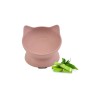 COMEDERO GATO BAMBU ELEVADO ROSA 140ml