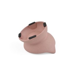 COMEDERO GATO BAMBU ELEVADO ROSA 140ml