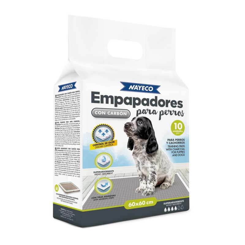 EMPAPADORES CON CARBON 60x60cm 10UDS