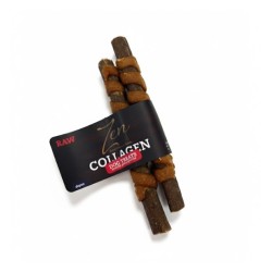 BOLSA ZEN SNACK PALITO DE COLAGENO CON PULMON DE RES Y ENVOLTURA DE CARNE 12cm - 75 uds