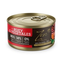 ZEN Paté perros BUEY Y VEGETALES 185 gr. (24uds/caja)
