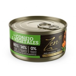 ZEN Paté perros CONEJO Y VEGETALES 185 gr. (24uds/caja)