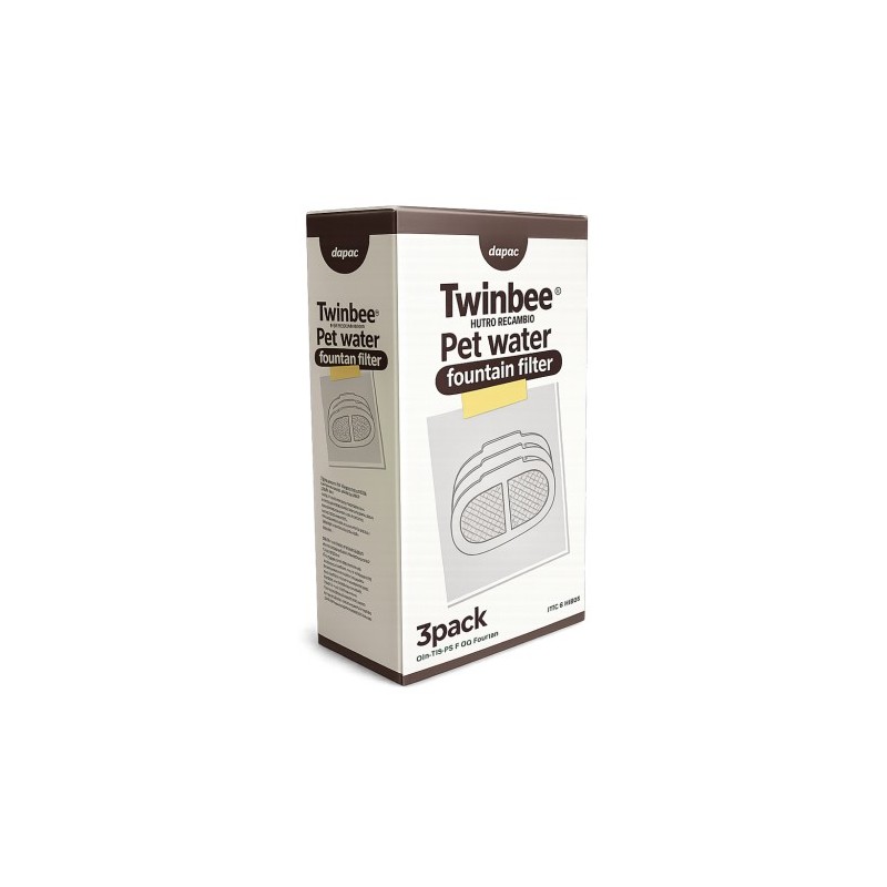 PACK 3 FILTROS RECAMBIO FUENTE TWINBEE SERIES P3 Y P4