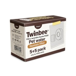 PACK 5+5 FILTRO RECAMBIO TWINBEE BEBEDERO SERIE P200