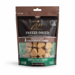 ZEN FREEZE DRIED CARNE DE CONEJO CON HUESO CRUDO EN FORMA DE CORAZON LIOFILIZADA 25g (5uds/caja)