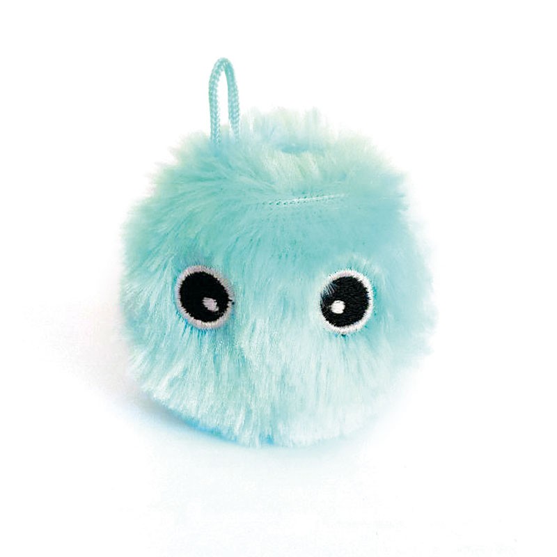 RECORD JUGUETE PARA GATO PELOTA DE PELUCHE SONORA AZUL 6CM
