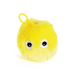 RECORD JUGUETE PARA GATO PELOTA DE PELUCHE SONORA  AMARILLA 6CM