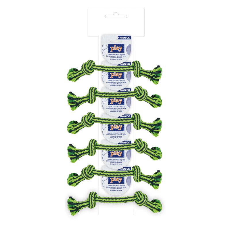 RISTRA CUERDA DENTAL BICOLOR 20cm-55gr VERDE (UMV 6uds) NS